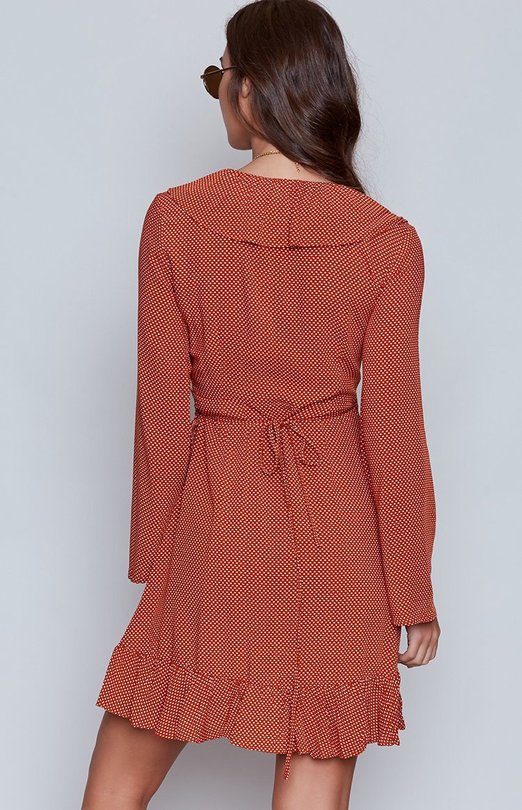 MinkPink Annabel Ruffle Wrap Dress Image