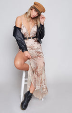 Shine Bright Maxi Dress Rose Gold Image