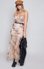 Shine Bright Maxi Dress Rose Gold Image