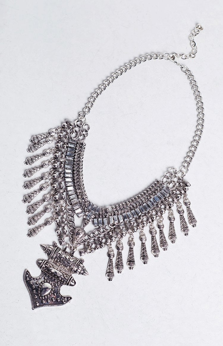 Rising Sun Necklace Silver Image