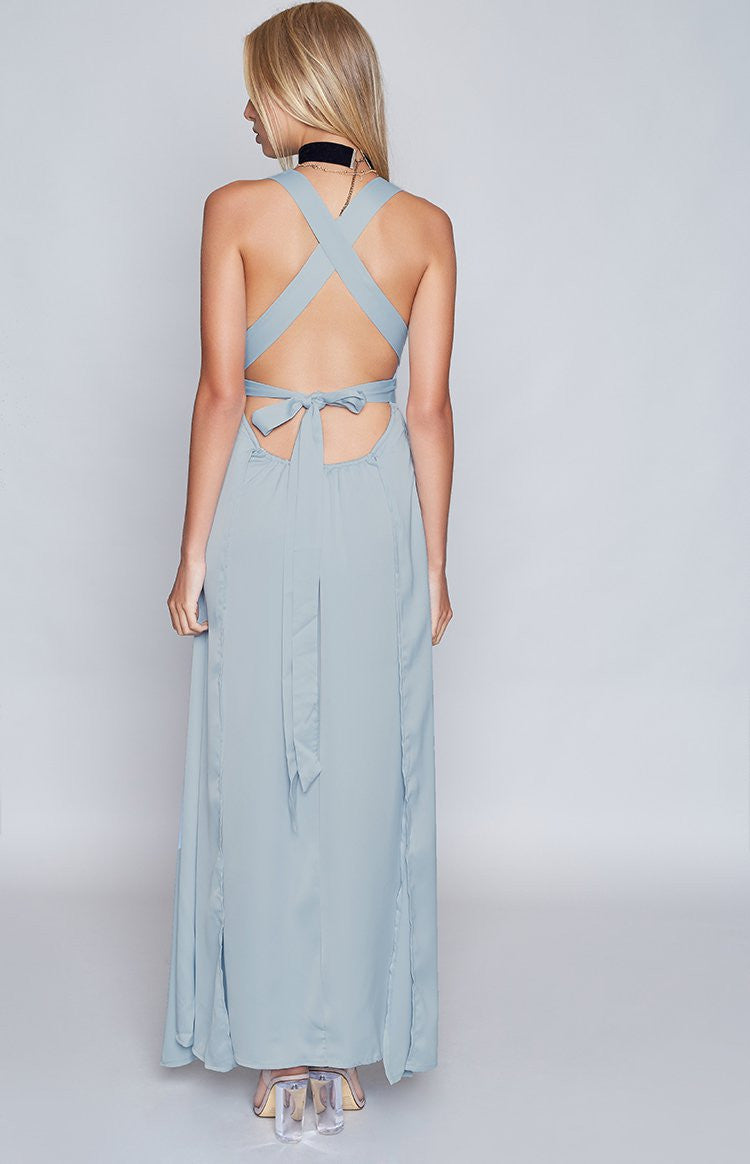 Benson Maxi Dress Stone Blue Image