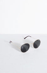 Quay Mod Star Sunglasses Gold Green Image