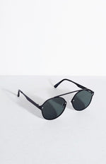 Quay Camden Heights Sunglasses Black Green Image