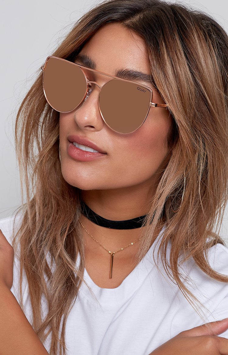 Quay Santa Fe Sunglasses Rose Pink Image