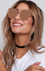 Quay Santa Fe Sunglasses Rose Pink Image