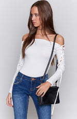 Lighters Up Bodysuit White Image