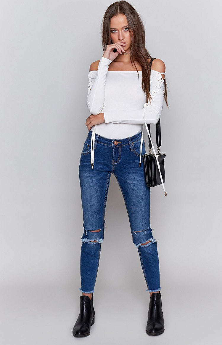 Lighters Up Bodysuit White Image