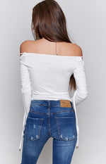 Lighters Up Bodysuit White Image
